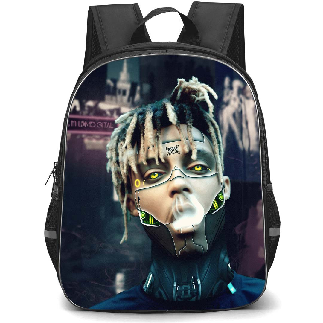 Juice WRLD Backpack StudentPack - Juice WRLD Cyberpunk Smoke Poster