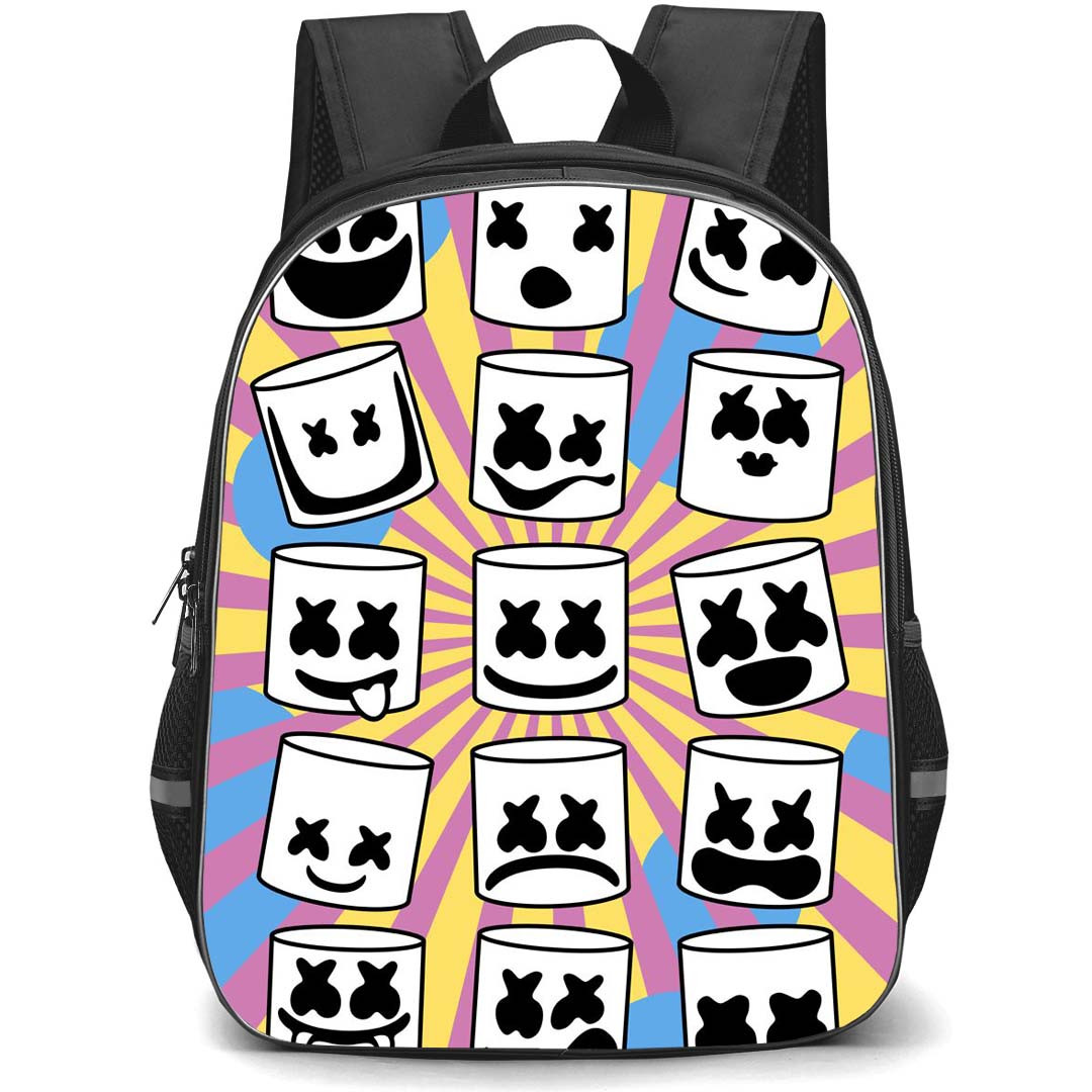 Marshmello Backpack StudentPack - Marshmello Emotion Icon Collage