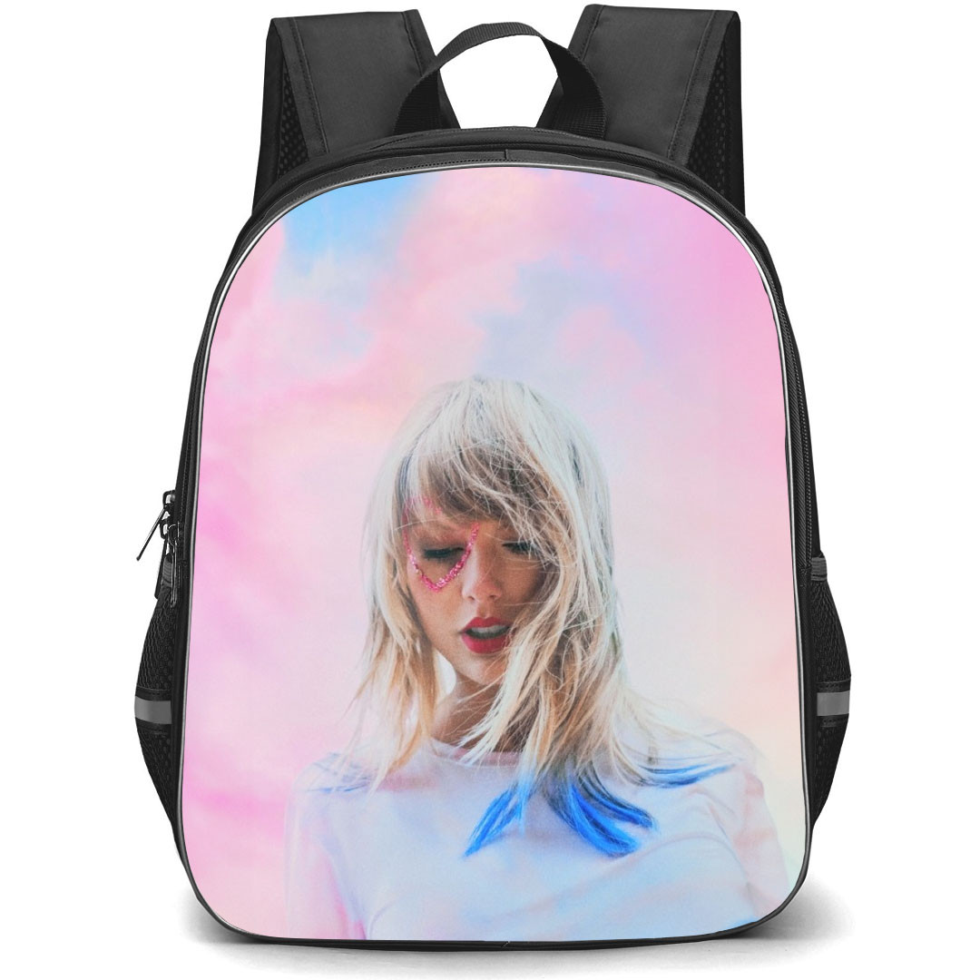 Taylor Swift Backpack StudentPack - Taylor Swift Portrait On Pink Background