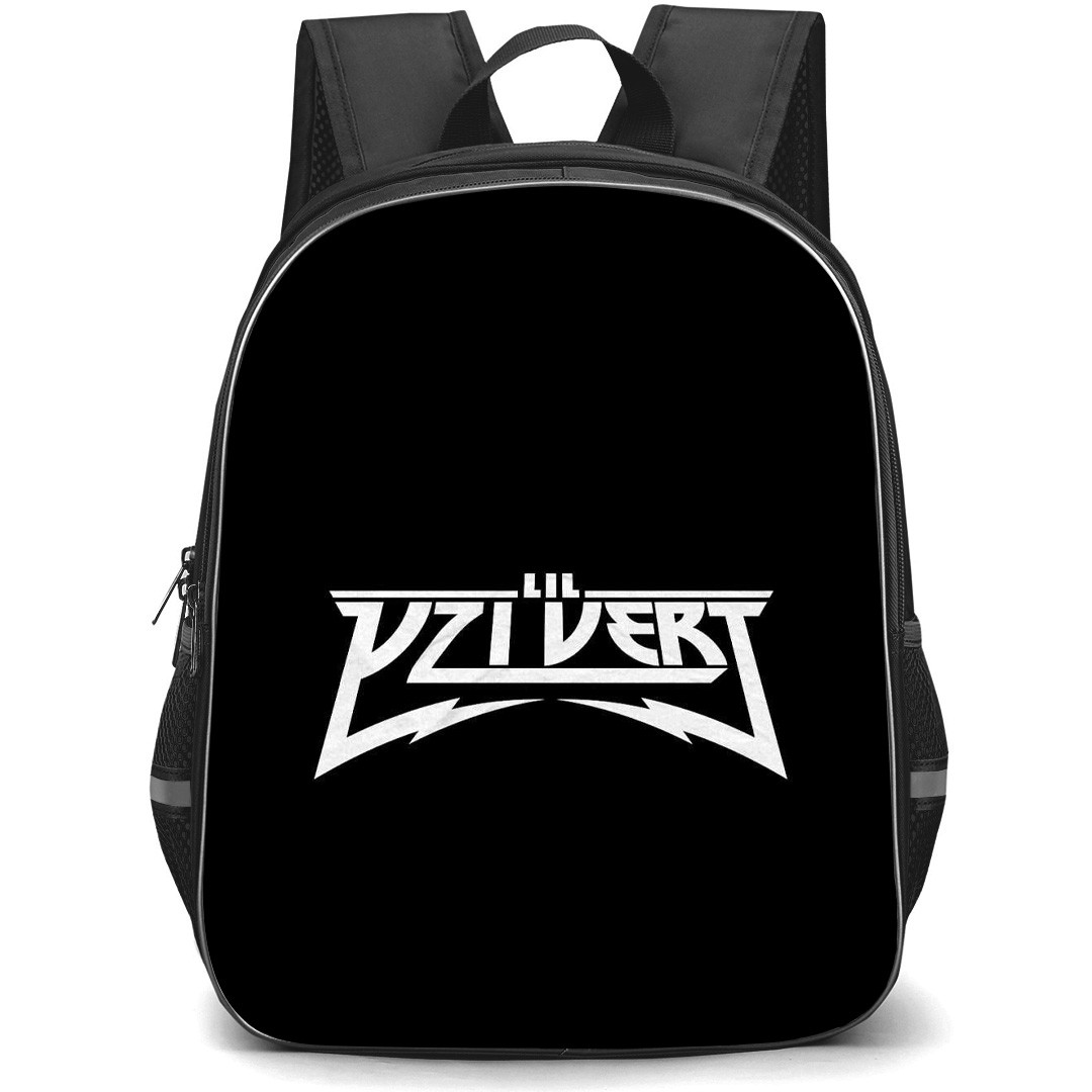 Lil Uzi Vert Backpack StudentPack - Lil Uzi Vert Logo On Black Background