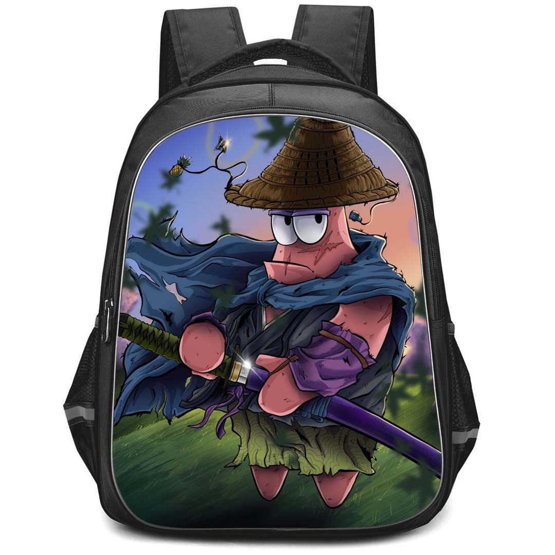SpongeBob Patrick Star Backpack StudentPack - Patrick Star Samurai Style