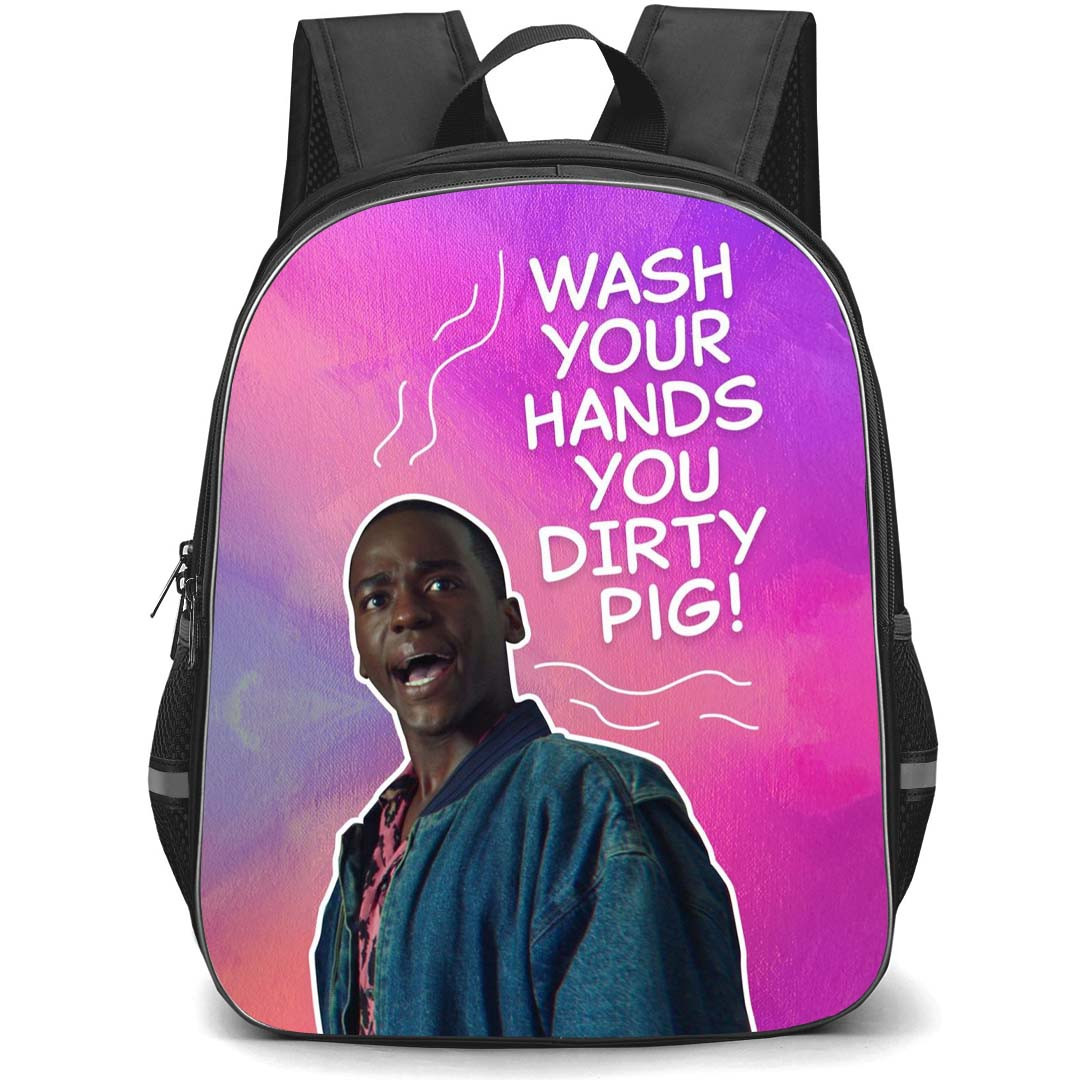 Sex Education Eric Effiong Backpack StudentPack - Eric Effiong Quote Wash Your Hands Poster