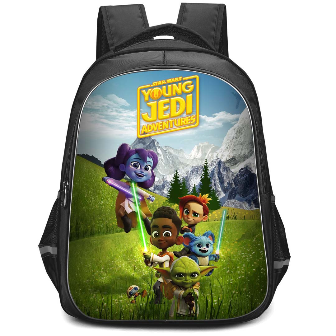 Star Wars Young Jedi Adventures Backpack StudentPack - Star Wars Young Jedi Adventures All Characters On Grass Poster