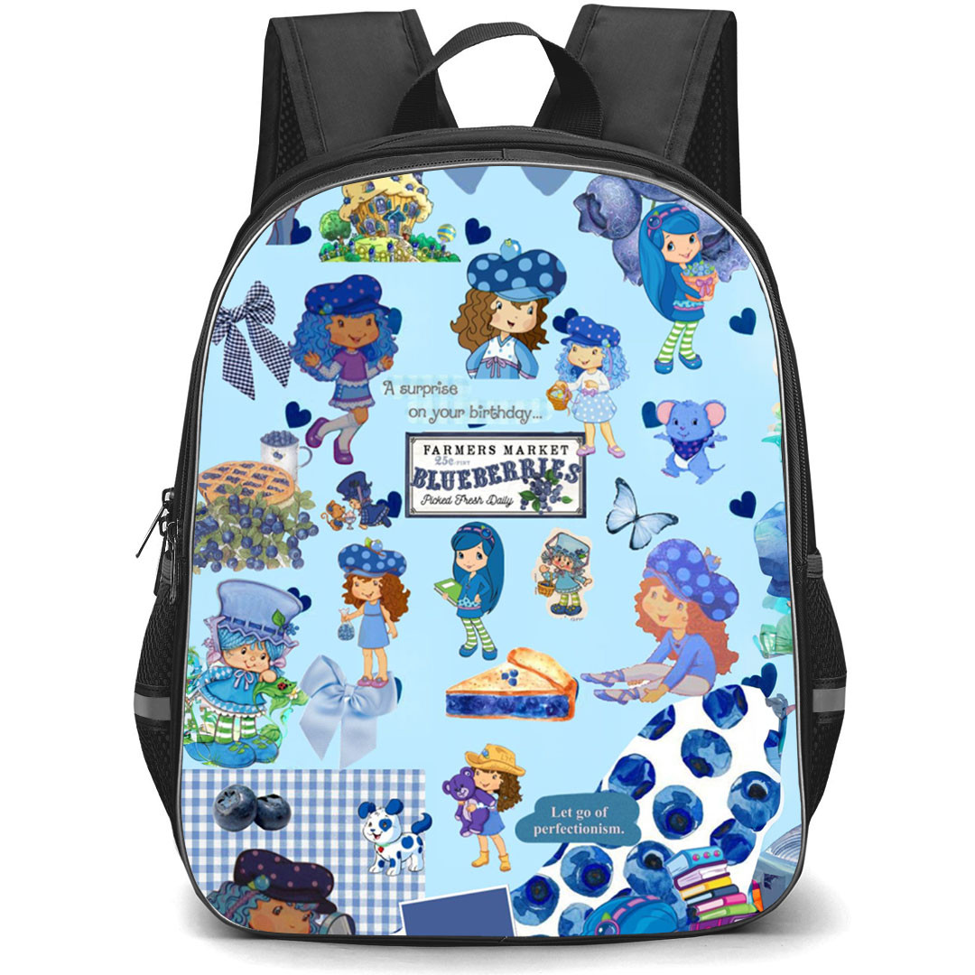 Strawberry Shortcake Blueberry Muffin Backpack StudentPack - Blueberry Muffin Collage