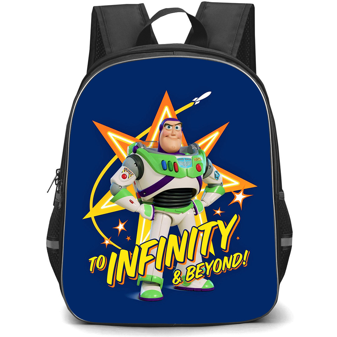 Toy Story Buzz Lightyear Backpack StudentPack - Buzz Lightyear To Infinity Blue Background