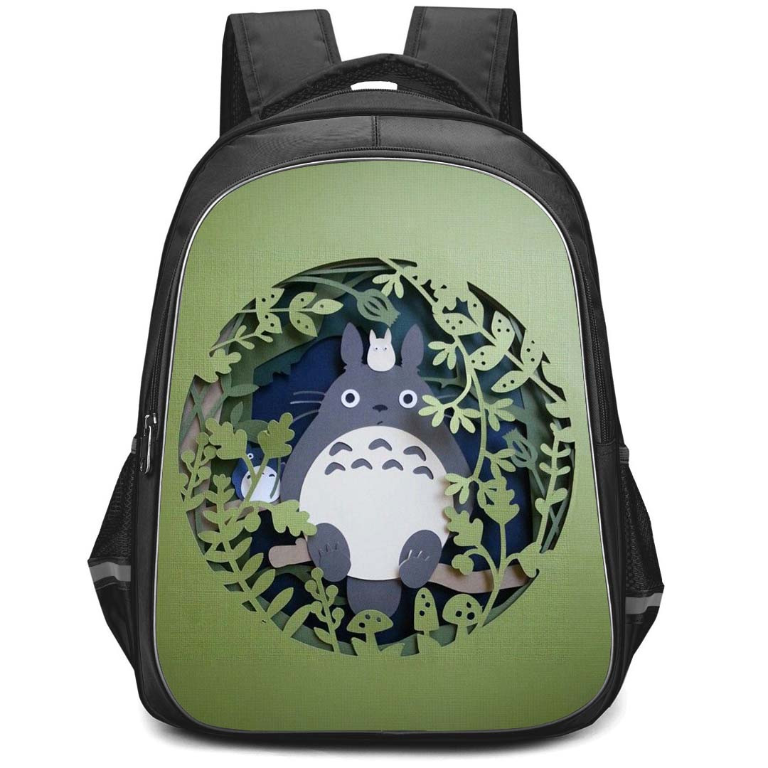 My Neighbor Totoro Backpack StudentPack - Totoro PaperCraft Green Poster