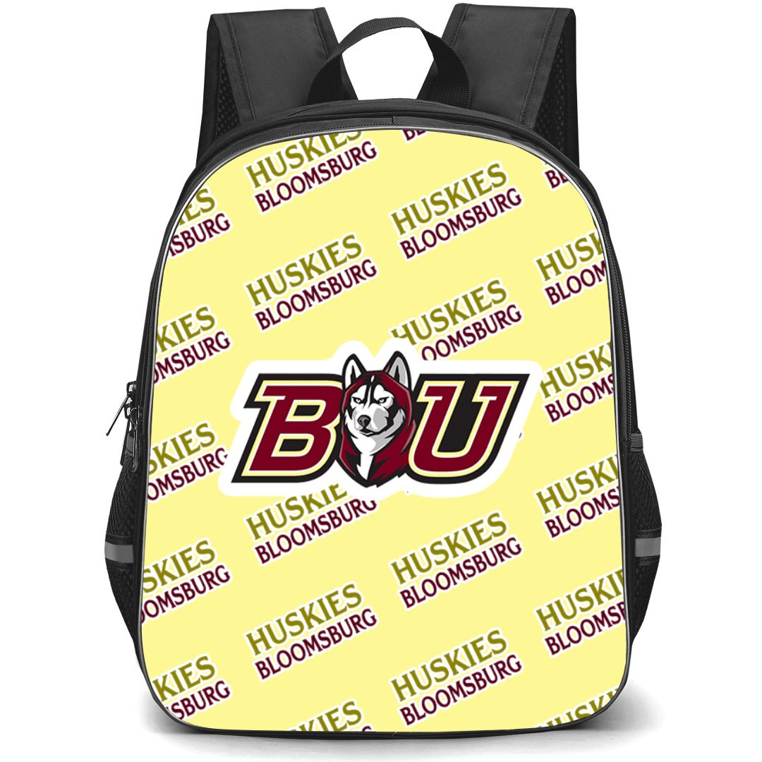 Bloomsburg University of Pennsylvania Huskies Backpack StudentPack - Bloomsburg University of Pennsylvania Huskies College Football Medley Monogram Wordmark