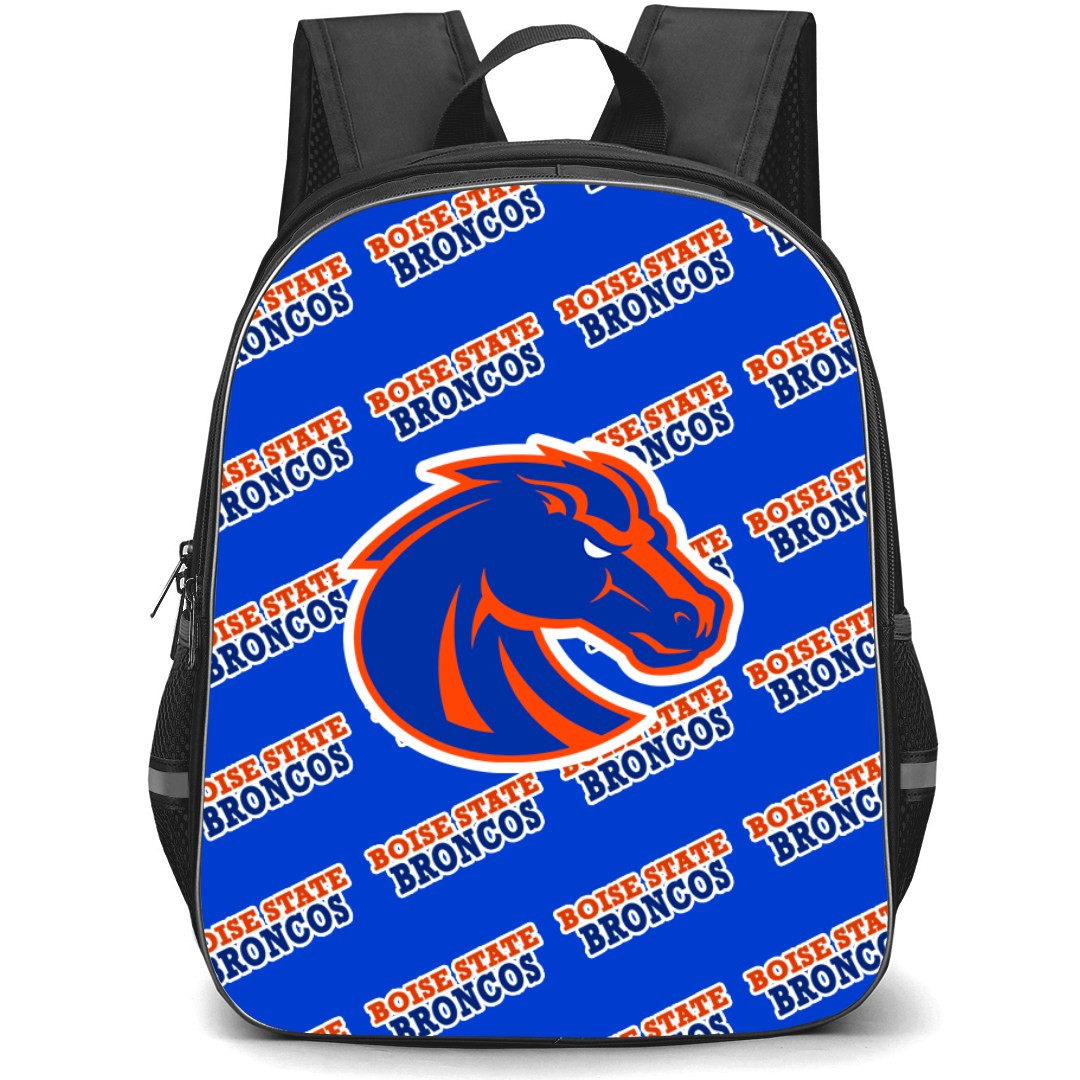 Boise State Broncos Backpack StudentPack - Boise State Broncos College Football Medley Monogram Wordmark