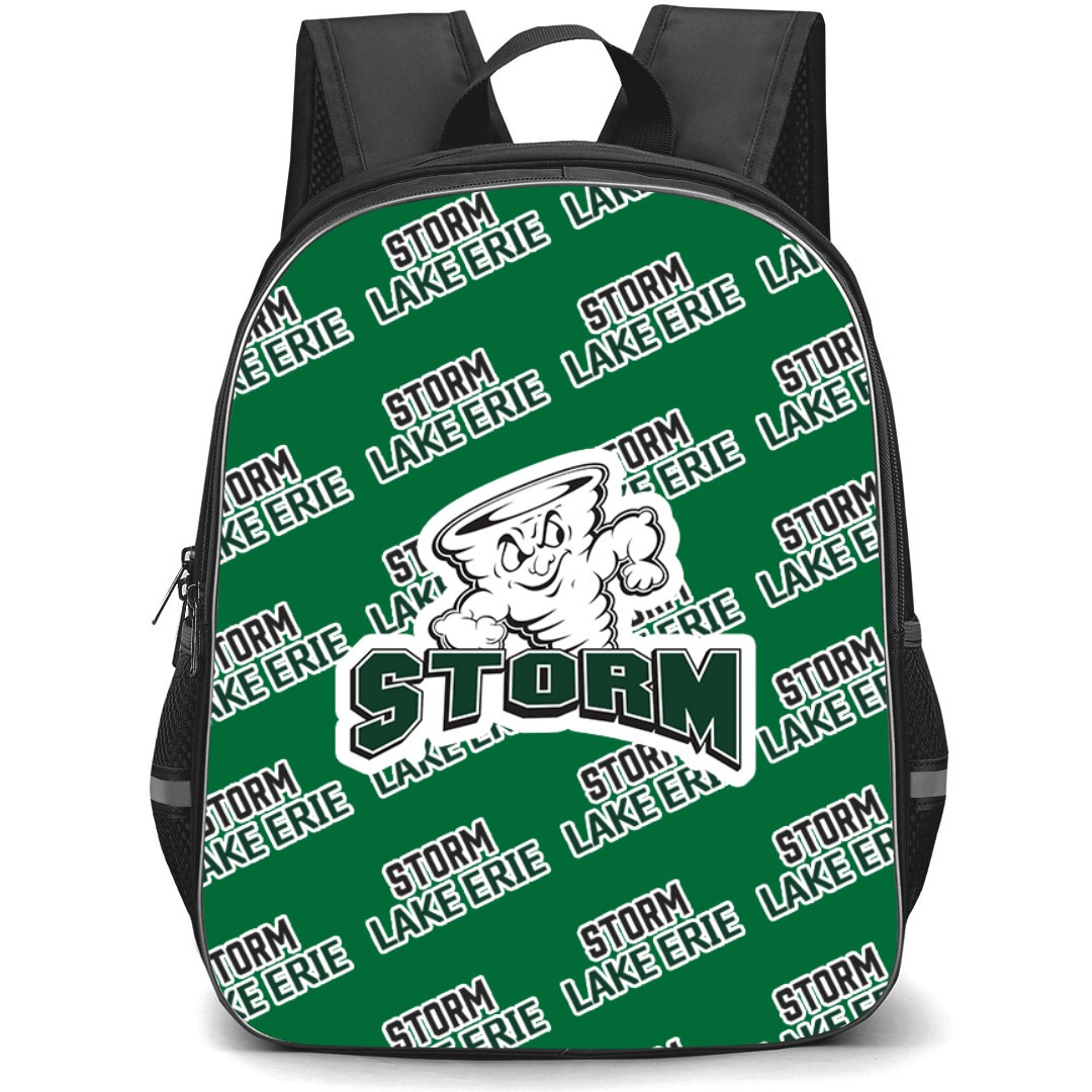 Lake Erie College Storm Backpack StudentPack - Lake Erie College Storm College Football Medley Monogram Wordmark