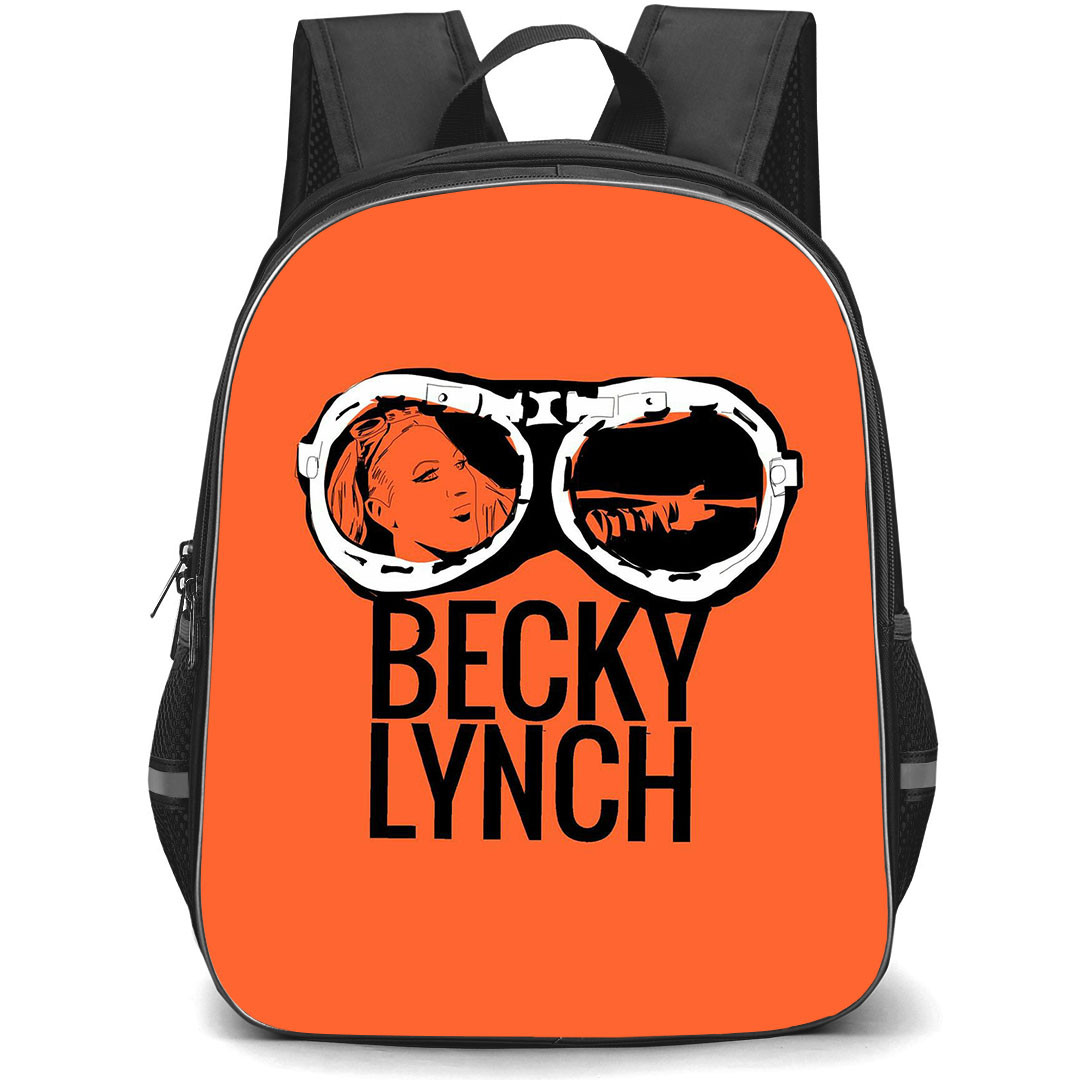 WWE Becky Lynch Backpack StudentPack - Becky Lynch Glasses Illustration