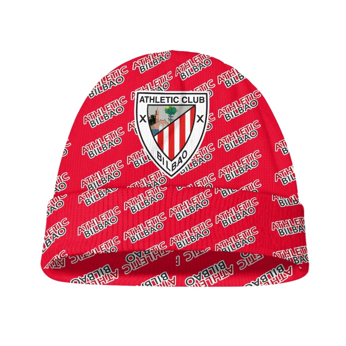 Athletic Bilbao Beanie Cap Hat - Bilbao Football Club Medley Monogram Wordmark