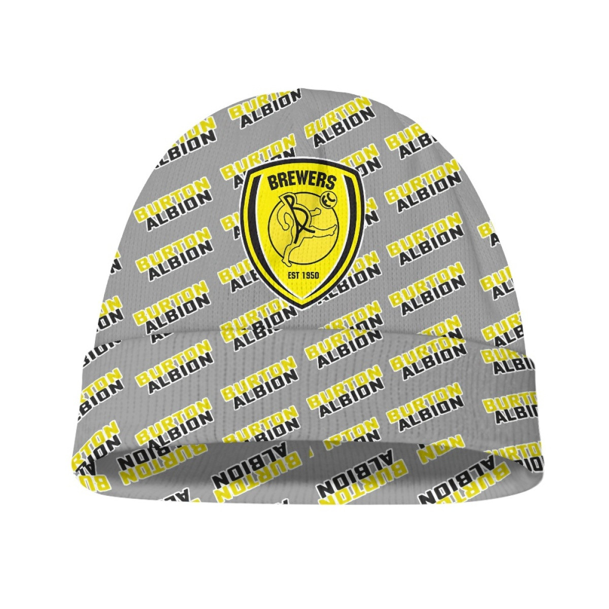 Burton Albion FC Beanie Cap Hat - Albion Football Club Medley Monogram Wordmark