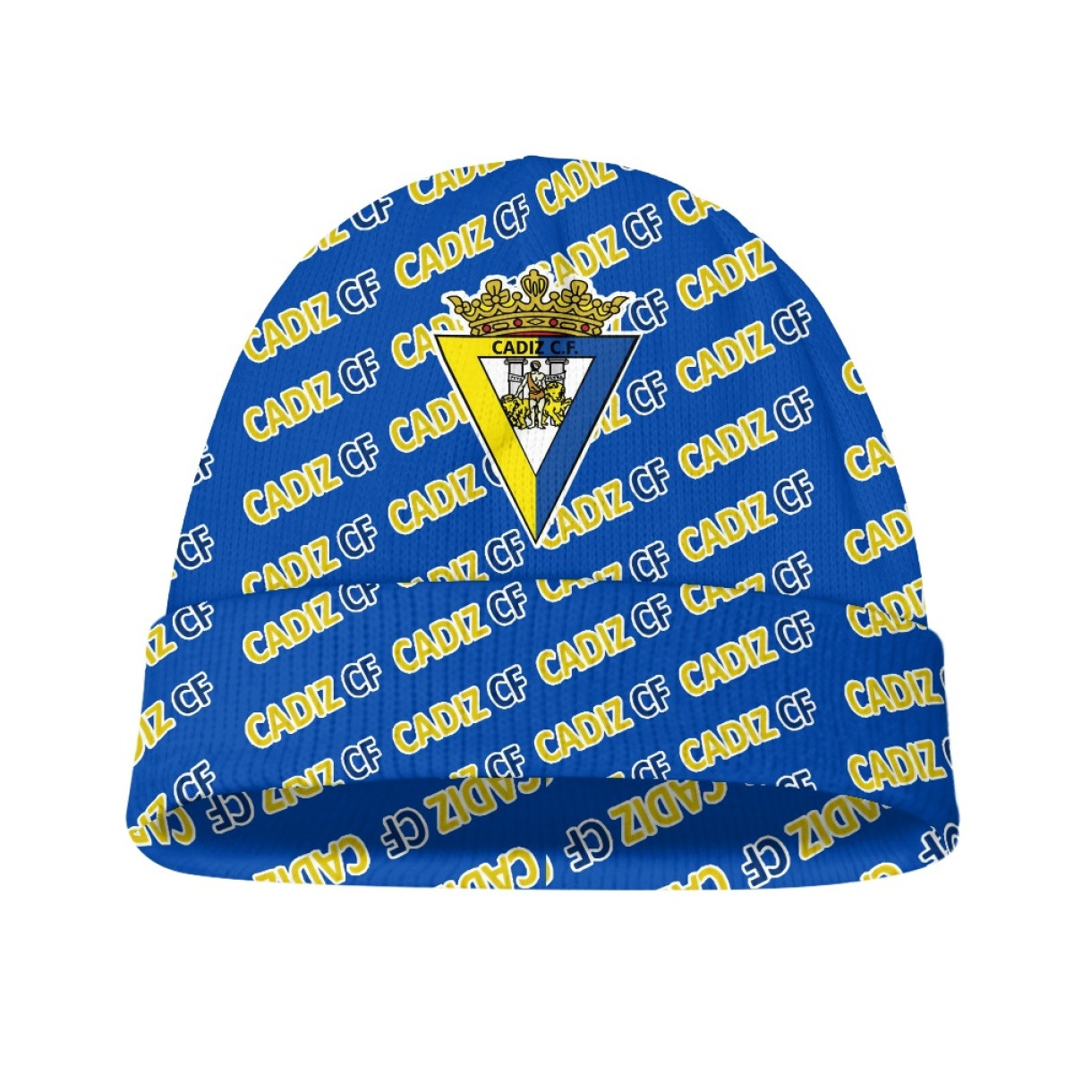 Cadiz CF Beanie Cap Hat - Cadiz Football Club Medley Monogram Wordmark