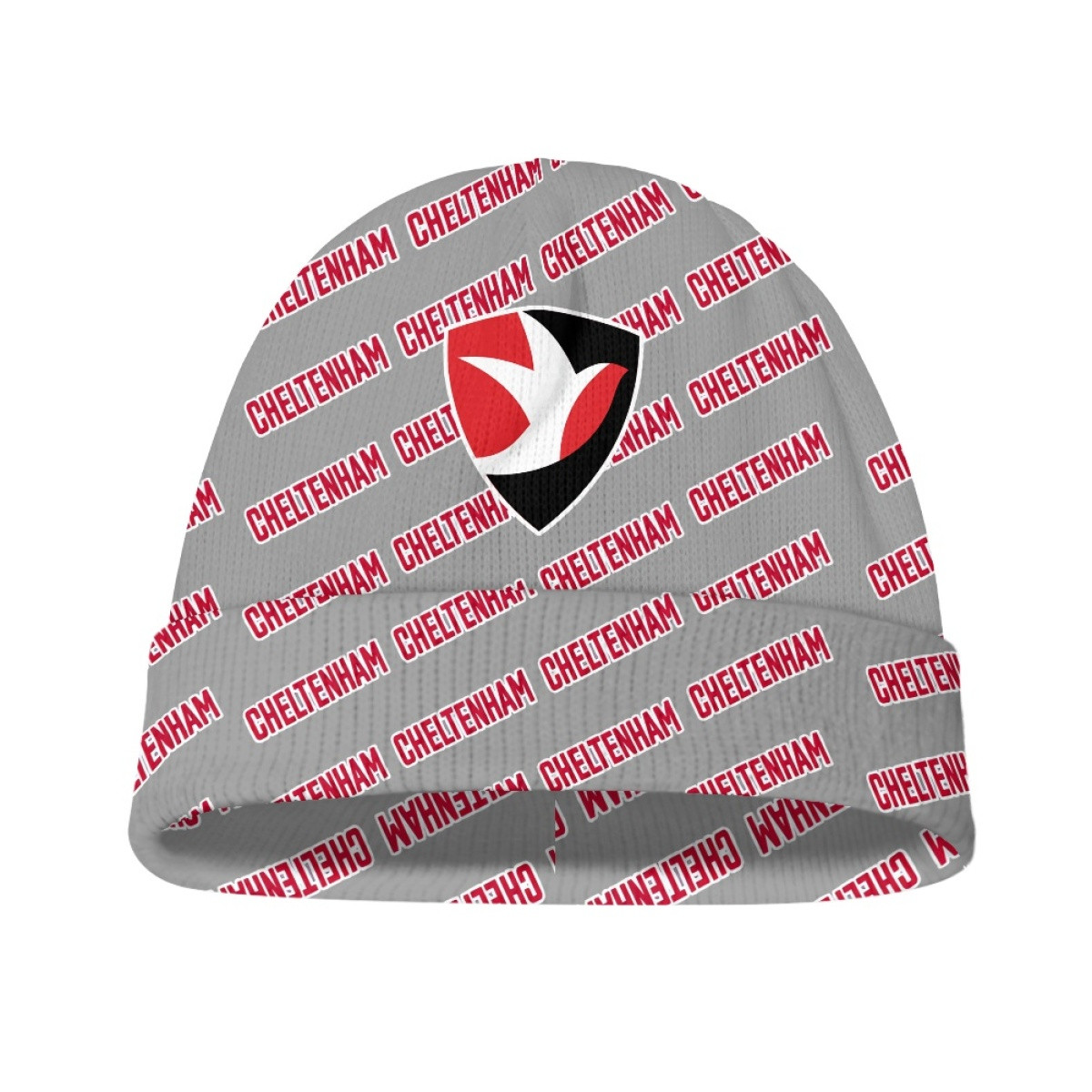 Cheltenham Town FC Beanie Cap Hat - Cheltenham Football Club Medley Monogram Wordmark