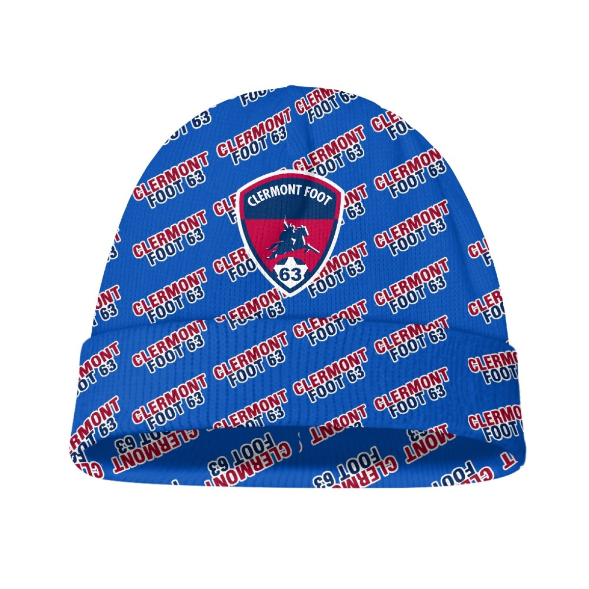 Clermont Foot 63 Football Club Beanie Cap Hat - Clermont Football Club Medley Monogram Wordmark