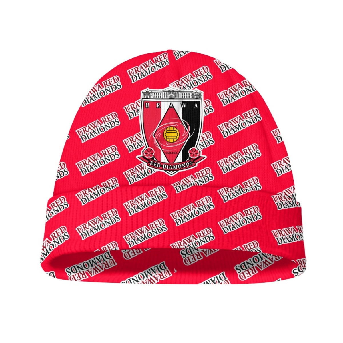 Urawa Red Diamonds Beanie Cap Hat - Diamonds Football Club Medley Monogram Wordmark