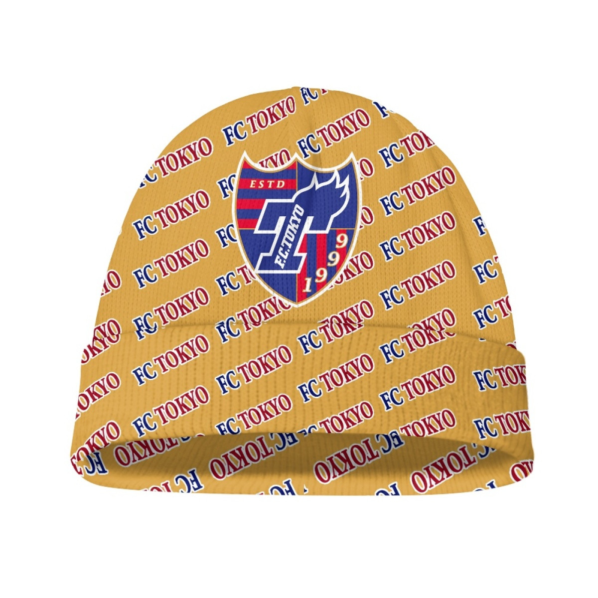 FC Tokyo Beanie Cap Hat - FCTokyo Football Club Medley Monogram Wordmark