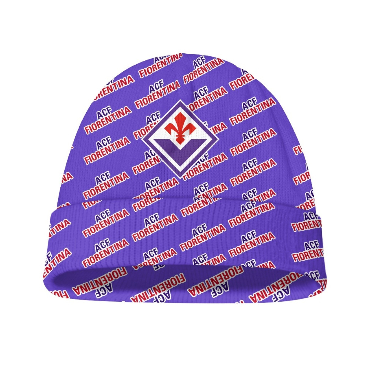 ACF Fiorentina Football Club Beanie Cap Hat - Fiorentina Football Club Medley Monogram Wordmark