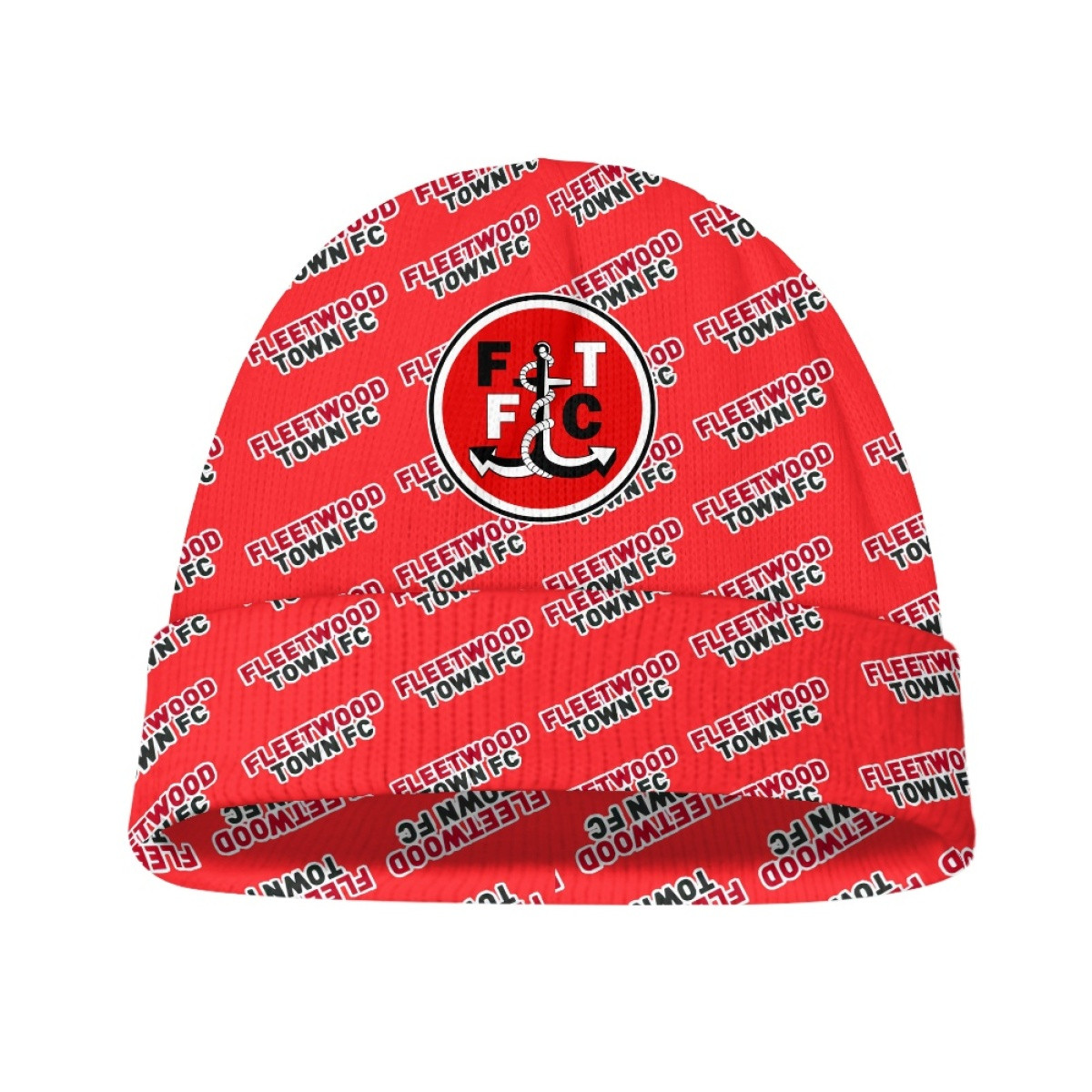 Fleetwood Town FC Beanie Cap Hat - Fleetwood Football Club Medley Monogram Wordmark