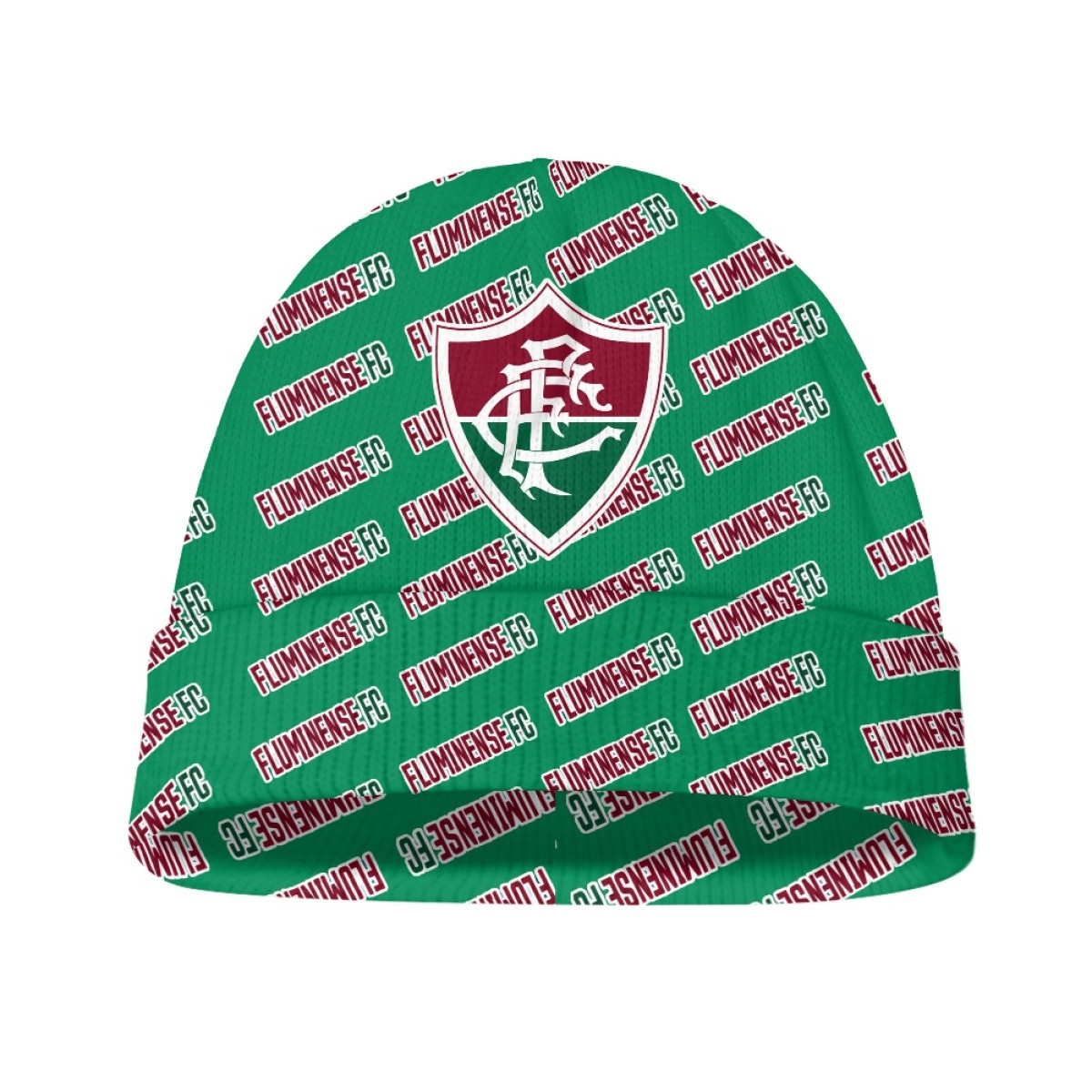Fluminense FC Beanie Cap Hat - Fluminense FC Football Club Medley Monogram Wordmark