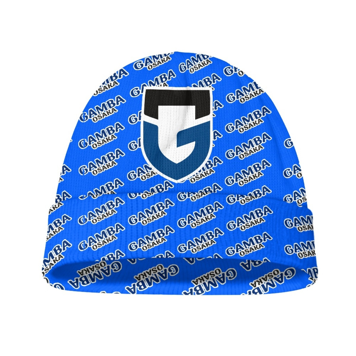 Gamba Osaka Beanie Cap Hat - Gamba Football Club Medley Monogram Wordmark