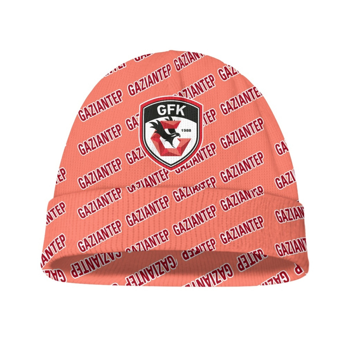 Gaziantep FK Beanie Cap Hat - Gaziantep Football Club Medley Monogram Wordmark