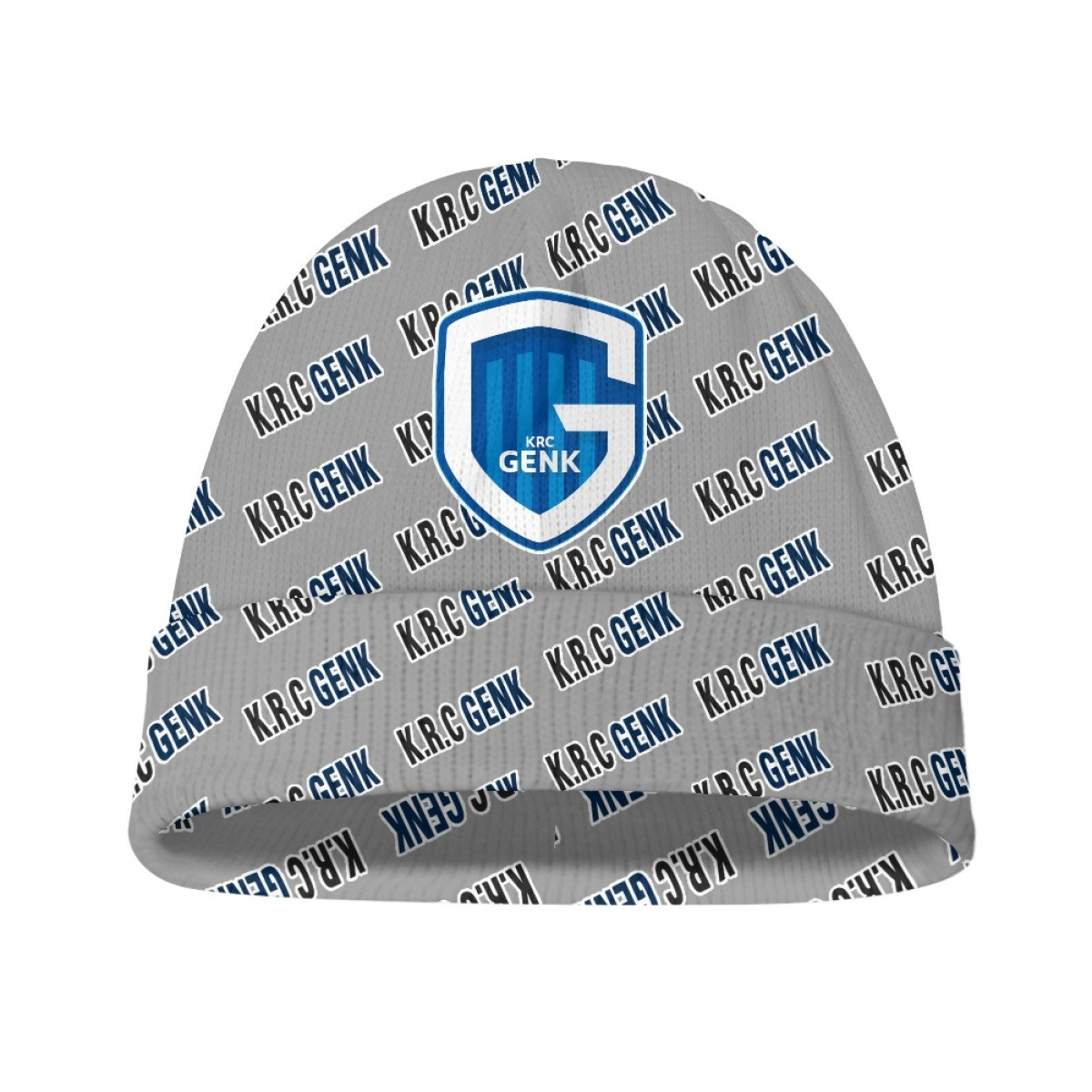 KRC Genk Football Club Beanie Cap Hat - Genk Football Club Medley Monogram Wordmark