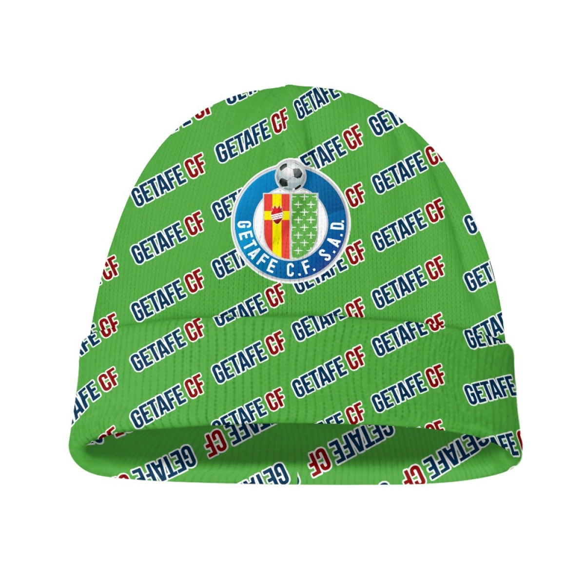 Getafe CF Beanie Cap Hat - Getafe Football Club Medley Monogram Wordmark