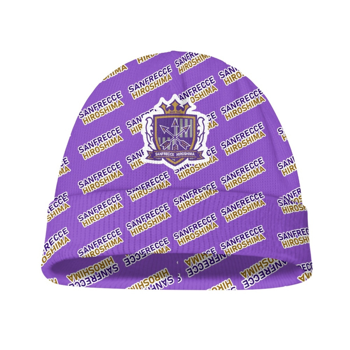 Sanfrecce Hiroshima Beanie Cap Hat - Hiroshima Football Club Medley Monogram Wordmark