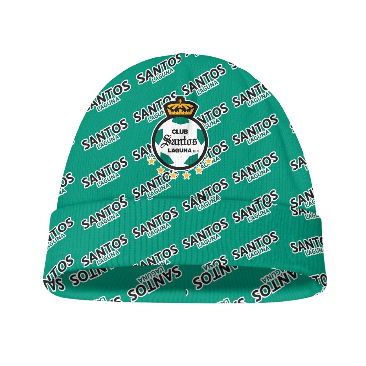 Santos Laguna Beanie Cap Hat - Laguna Football Club Medley Monogram Wordmark