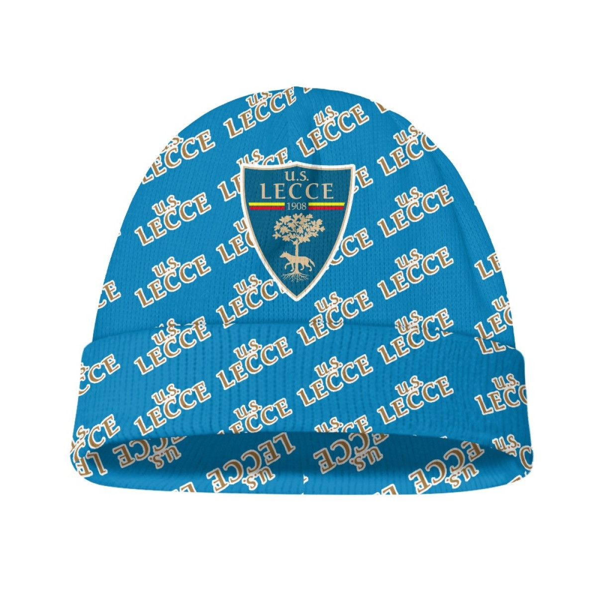 US Lecce Football Club Beanie Cap Hat - Lecce Football Club Medley Monogram Wordmark