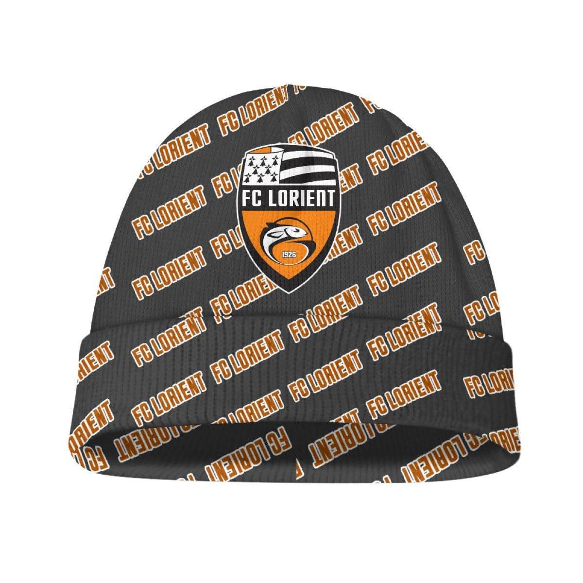 FC Lorient Football Club Beanie Cap Hat - Lorient Football Club Medley Monogram Wordmark