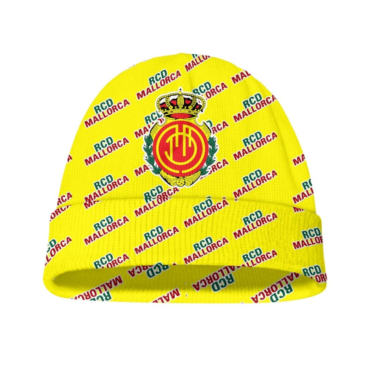 RCD Mallorca Beanie Cap Hat - Mallorca Football Club Medley Monogram Wordmark