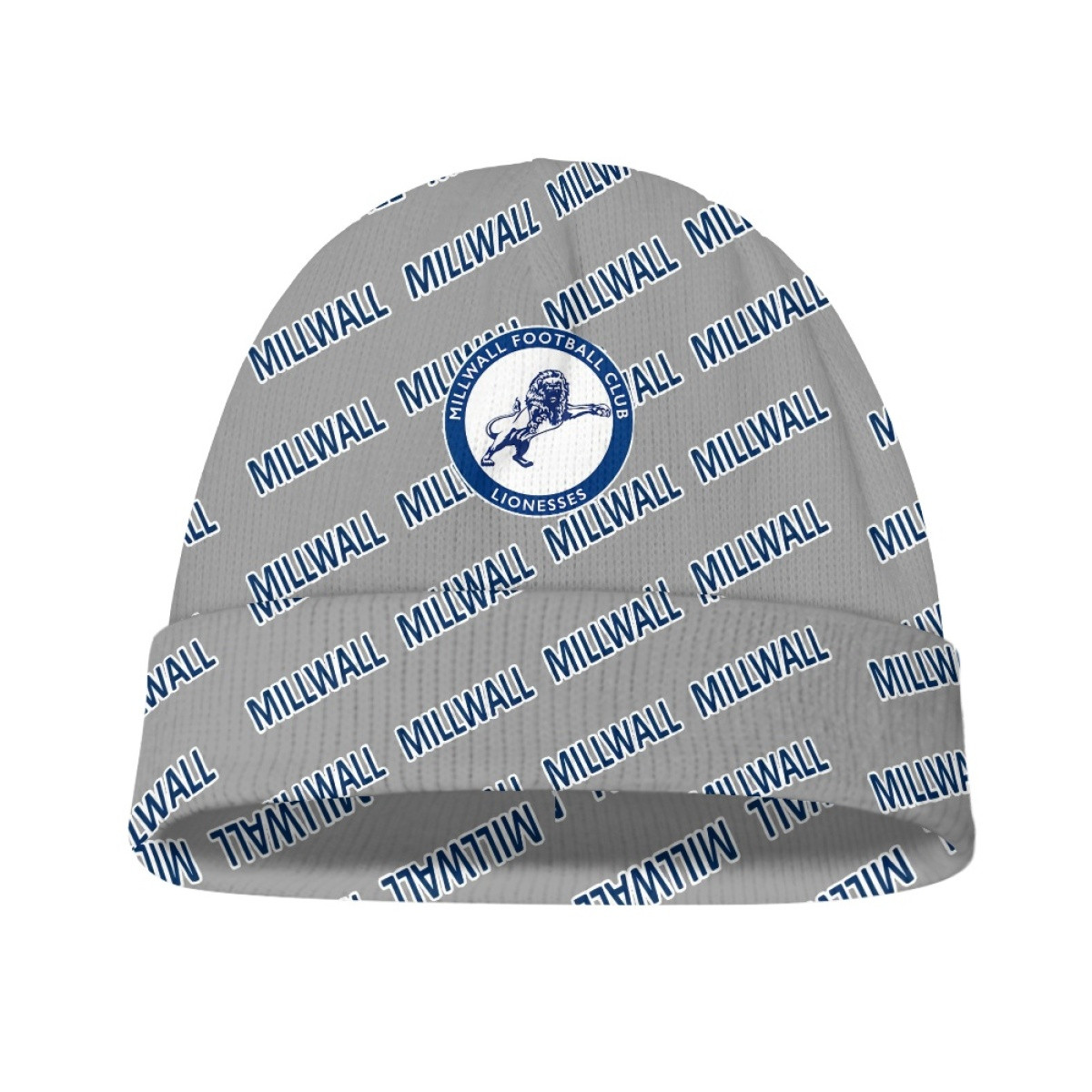 Millwall FC Beanie Cap Hat - Millwall Football Club Medley Monogram Wordmark