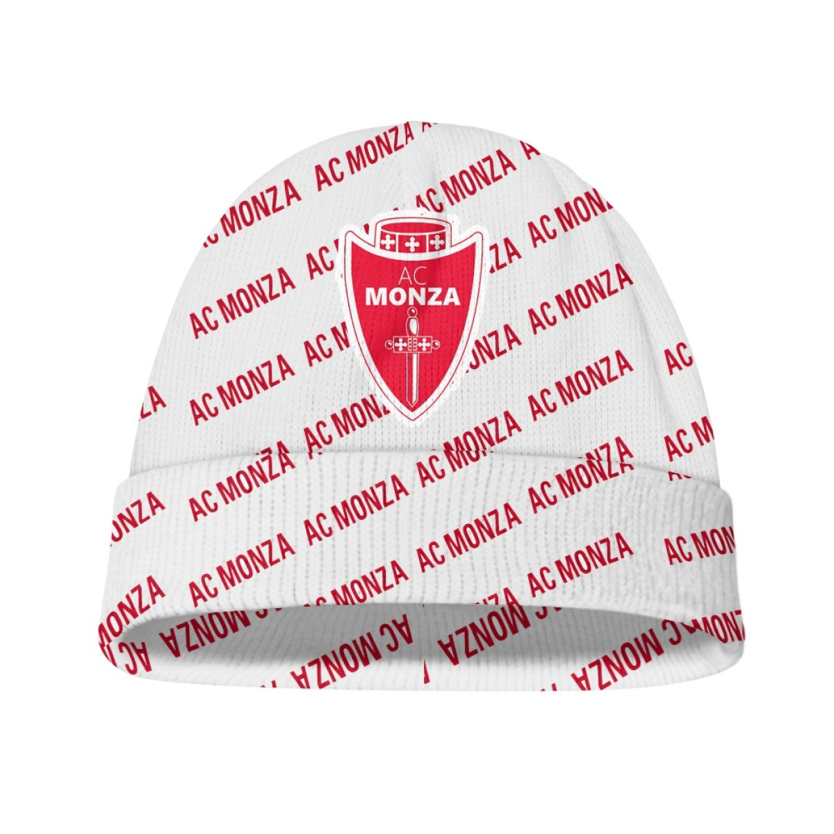 AC Monza Football Club Beanie Cap Hat - Monza Football Club Medley Monogram Wordmark