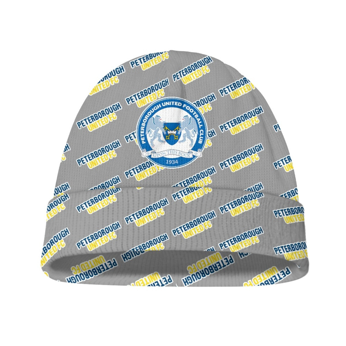 Peterborough United FC Beanie Cap Hat - Peterborough Football Club Medley Monogram Wordmark