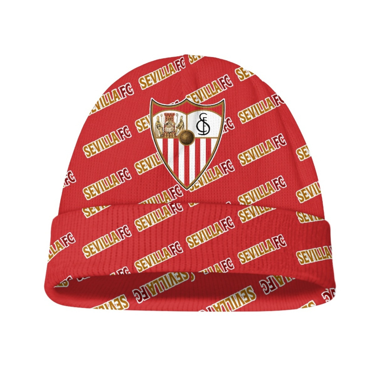 Sevilla FC Beanie Cap Hat - Sevilla Football Club Medley Monogram Wordmark