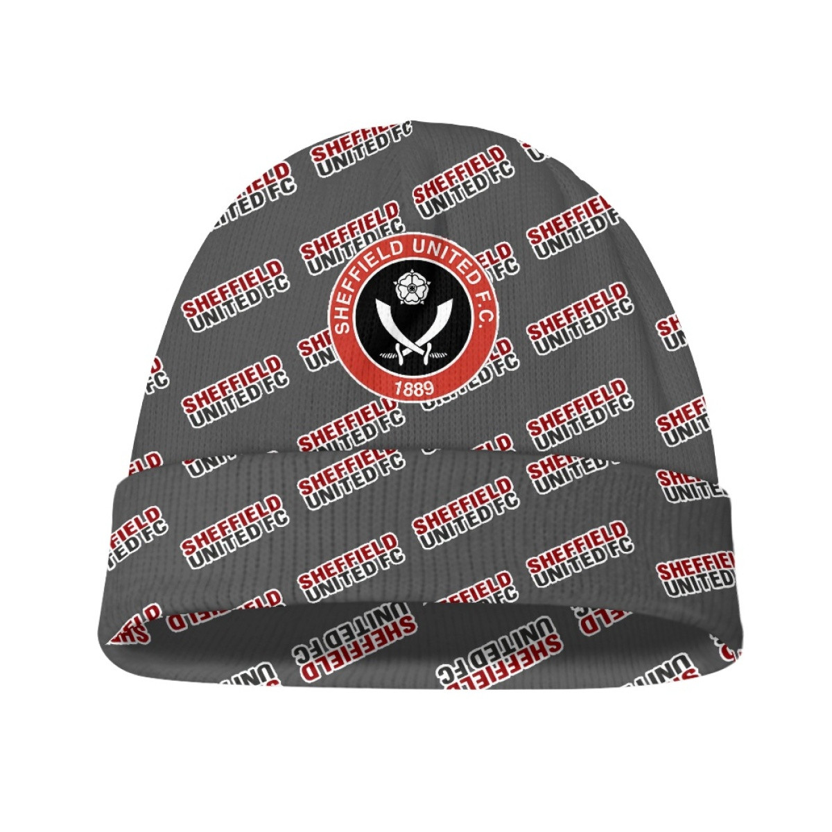 Sheffield United FC Beanie Cap Hat - Sheffield Football Club Medley Monogram Wordmark