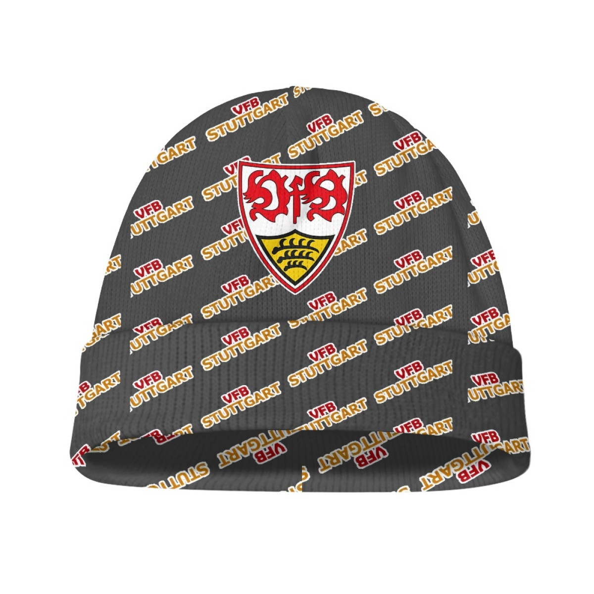VFB Stuttgart Football Club Beanie Cap Hat - Stuttgart Football Club Medley Monogram Wordmark