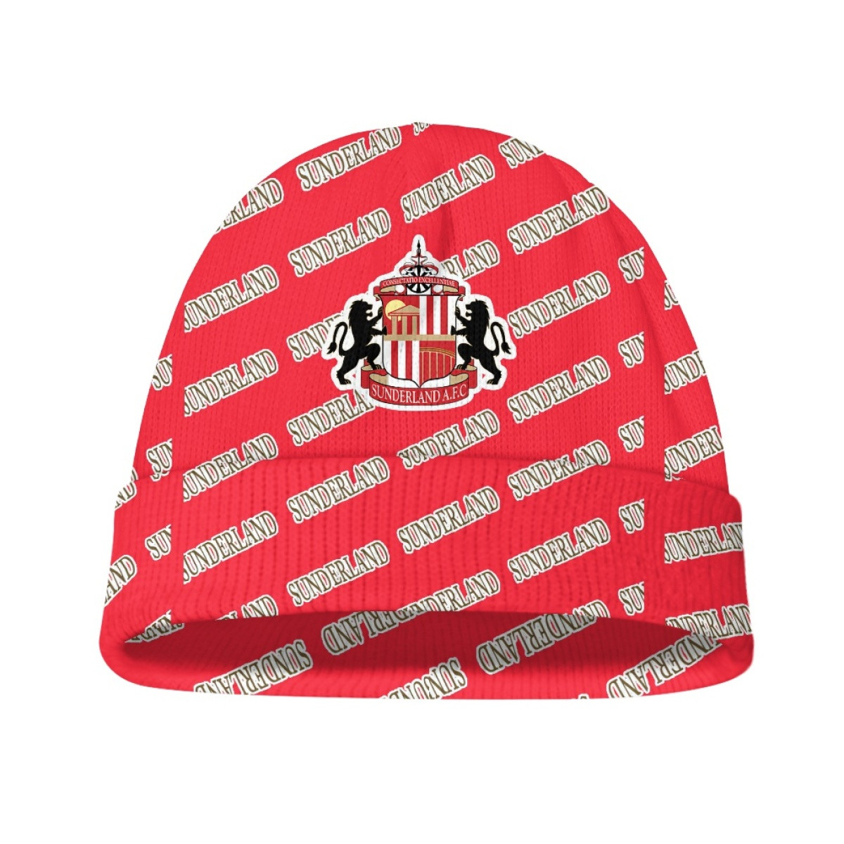 Sunderland AFC Beanie Cap Hat - Sunderland Football Club Medley Monogram Wordmark