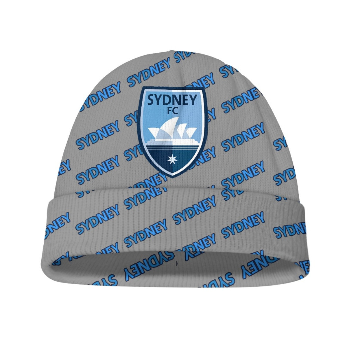 Sydney FC Beanie Cap Hat - Sydney Football Club Medley Monogram Wordmark