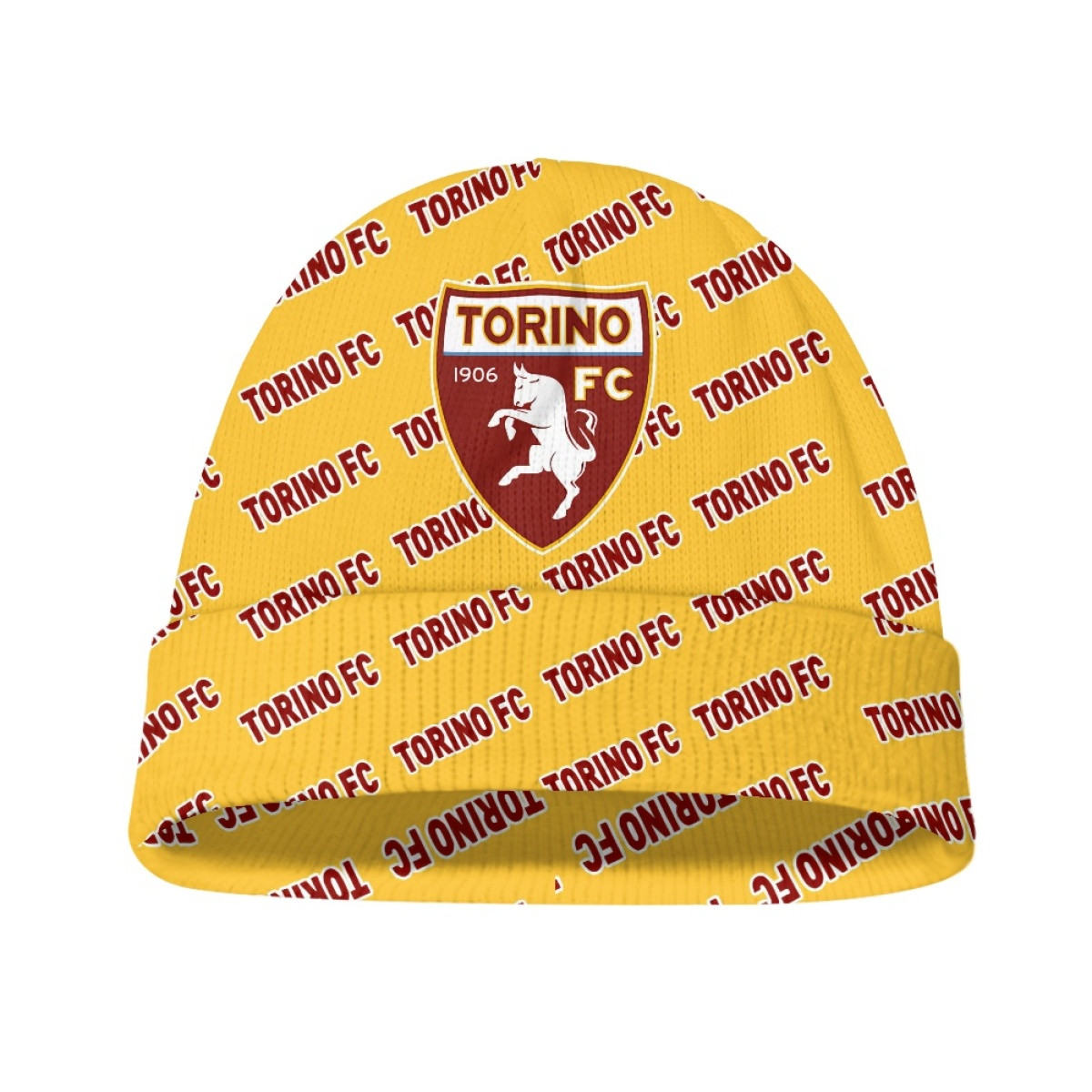 Torino FC Football Club Beanie Cap Hat - Torino Football Club Medley Monogram Wordmark