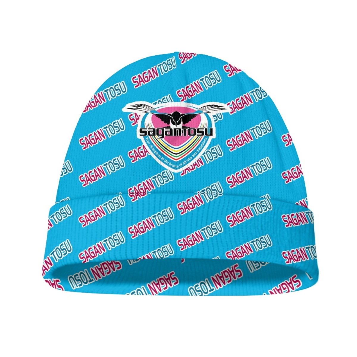 Sagan Tosu Beanie Cap Hat - Tosu Football Club Medley Monogram Wordmark