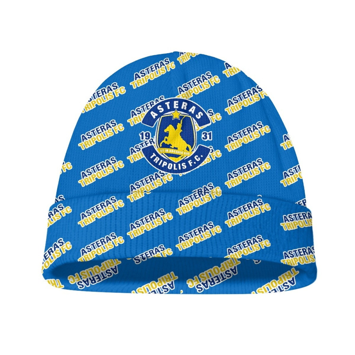 Asteras Tripolis FC Beanie Cap Hat - Tripolis Football Club Medley Monogram Wordmark