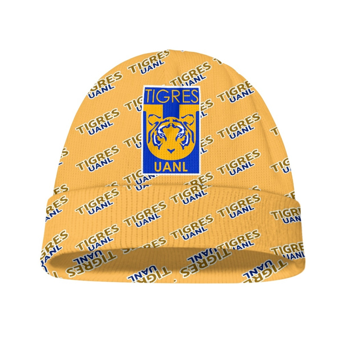 Tigres Uanl Beanie Cap Hat - Uanl Football Club Medley Monogram Wordmark