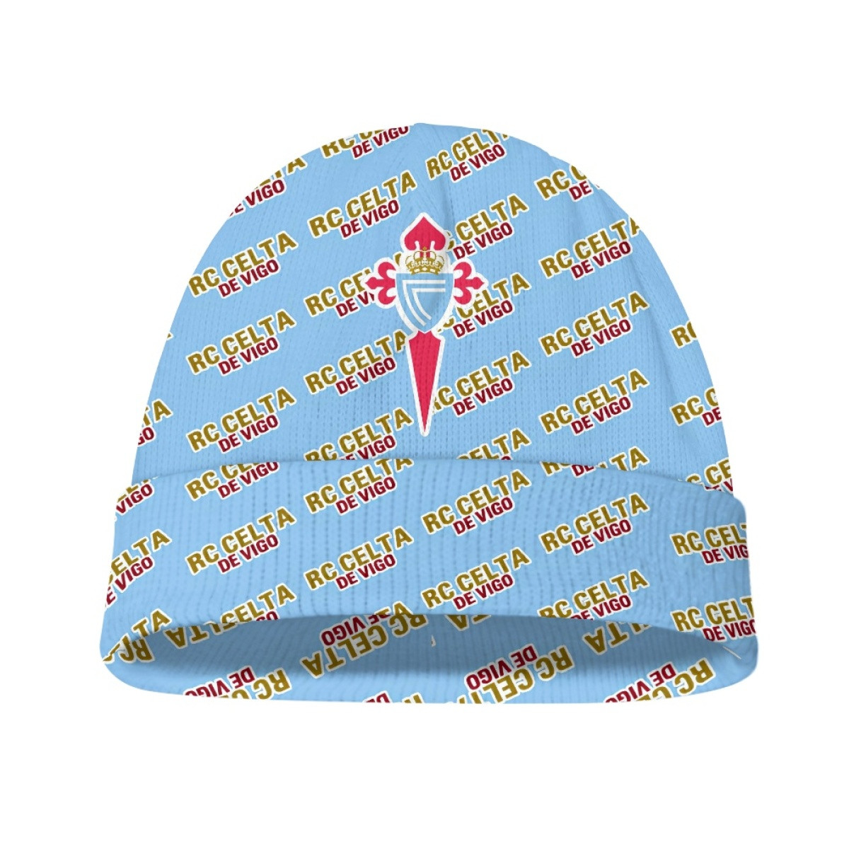 RC Celta DE Vigo Beanie Cap Hat - Vigo Football Club Medley Monogram Wordmark