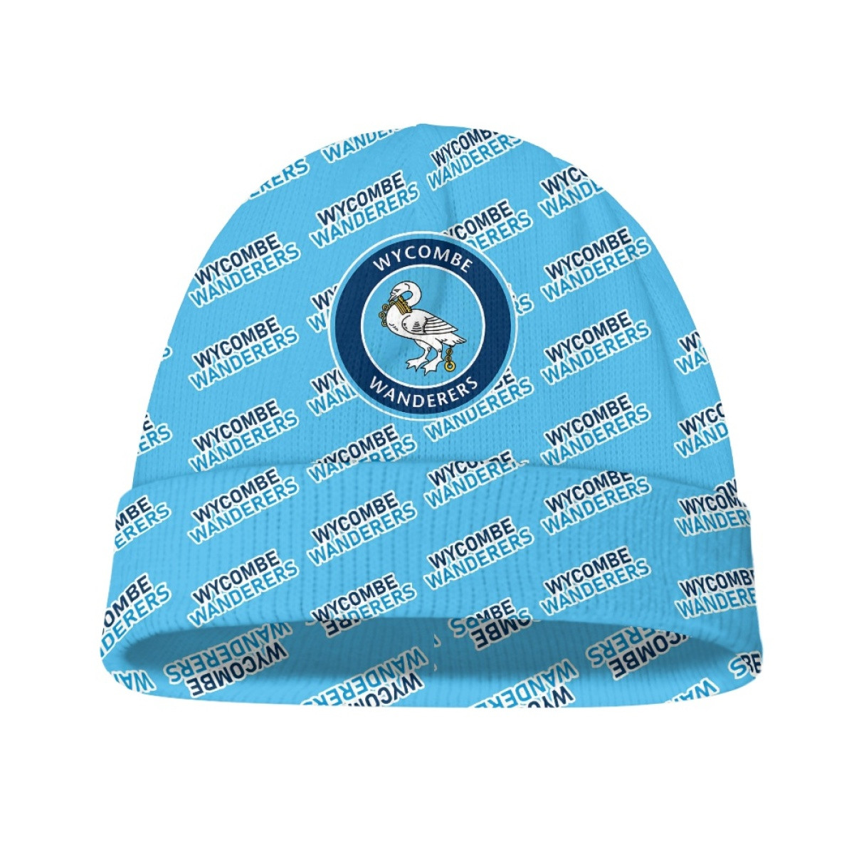 Wycombe Wanderers FC Beanie Cap Hat - Wanderers Football Club Medley Monogram Wordmark