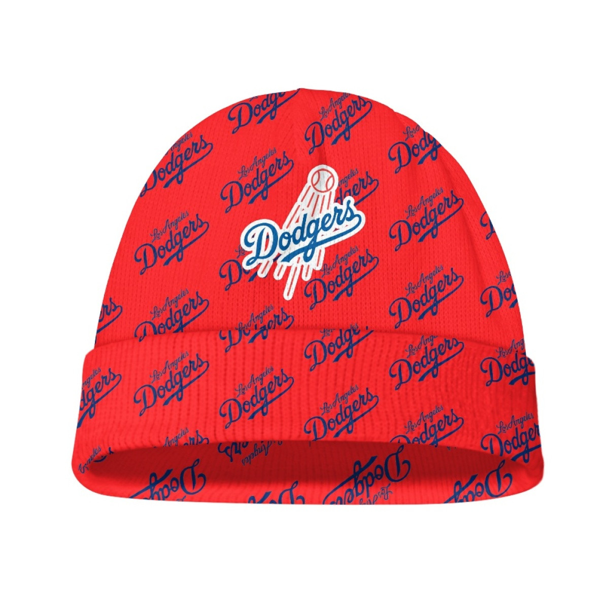 MLB Los Angeles Dodgers Beanie Cap Hat - Los Angeles Dodgers Medley Monogram Wordmark