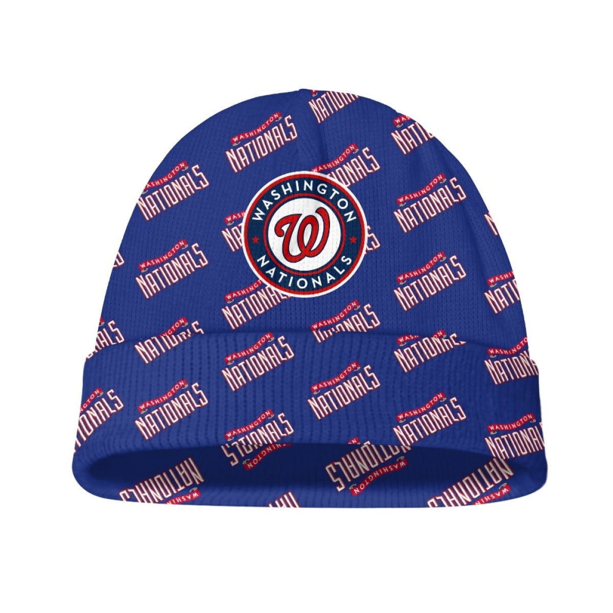 MLB Washington Nationals Beanie Cap Hat - Washington Nationals Medley Monogram Wordmark