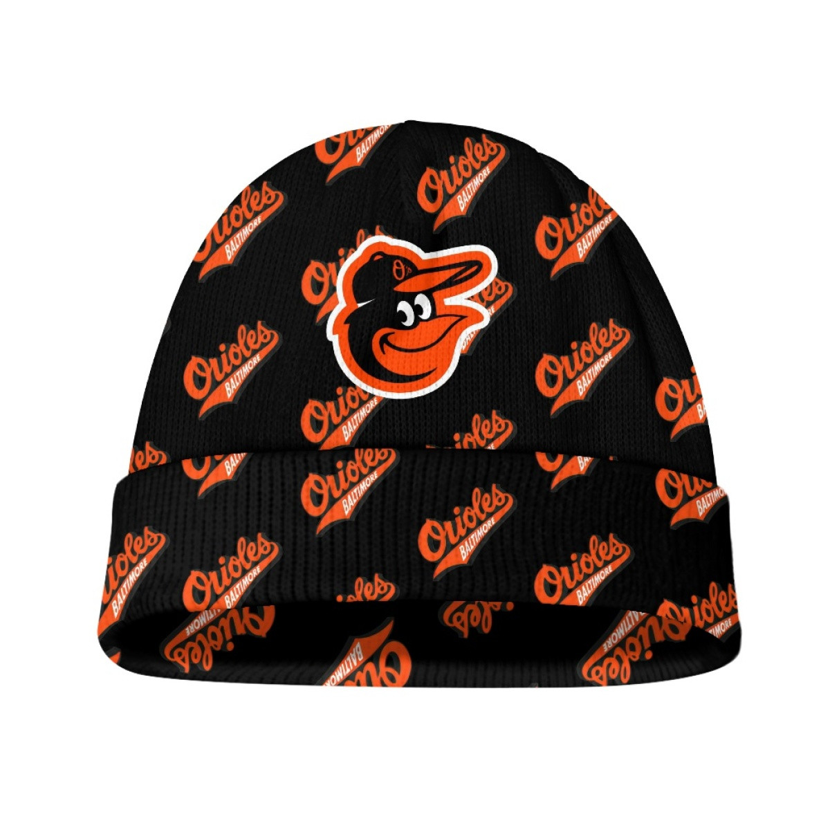MLB Baltimore Orioles Beanie Cap Hat - Baltimore Orioles Medley Monogram Wordmark